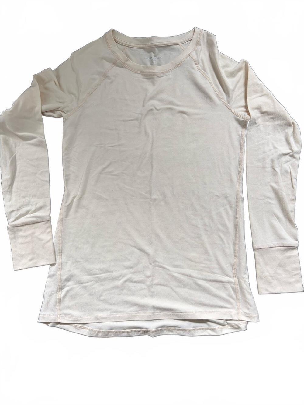 Amazon Essentials Light Cream Long Sleeve Crew Tee